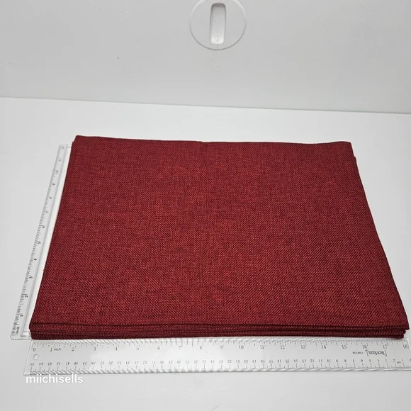 Placemats Set Of 8 In Burgundy Placemats - Picture 8 of 8
